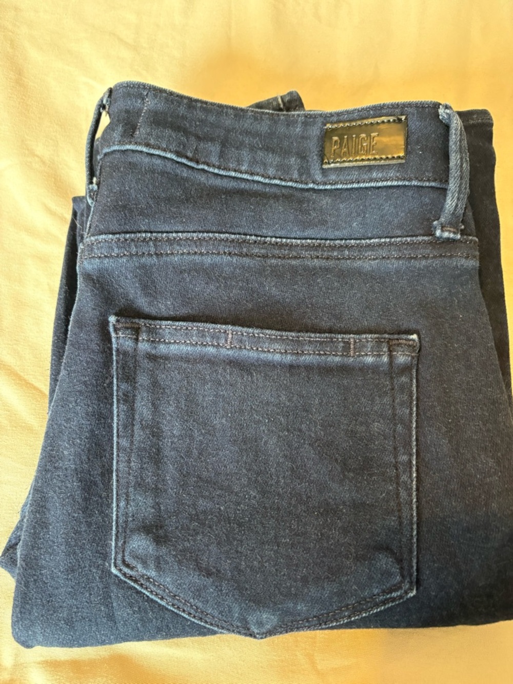 PAIGE Dark Blue Hoxten High-Rise Skinny Jeans